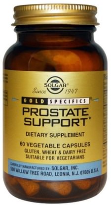 Solgar, Gold Specifics, Prostate Support, 60 Vegetable Capsules ,الصحة، الرجال، البروستاتا