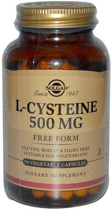 Solgar, L-Cysteine, 500 mg, 90 Vegetable Capsules ,المكملات الغذائية، ل السيستين