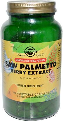 Solgar, Saw Palmetto Berry Extract, 180 Vegetable Capsules ,الصحة، الرجال