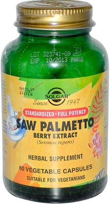 Solgar, Saw Palmetto Berry Extract, 60 Vegetable Capsules ,الصحة، الرجال