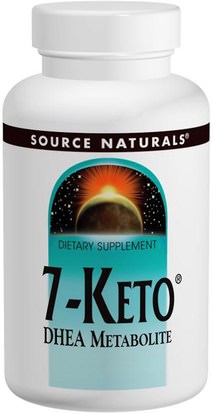 Source Naturals, 7-Keto, DHEA Metabolite, 100 mg, 60 Tablets ,المكملات الغذائية، 7-كيتو، ديا