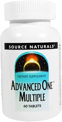 Source Naturals, Advanced One Multiple, 60 Tablets ,الفيتامينات، الفيتامينات