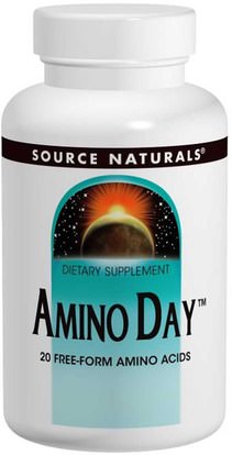 Source Naturals, Amino Day, 1,000 mg, 120 Tablets ,المكملات الغذائية، والأحماض الأمينية، ل ألانين
