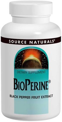 Source Naturals, BioPerine, 10 mg, 120 Tablets ,الصحة، الهضم، المعدة