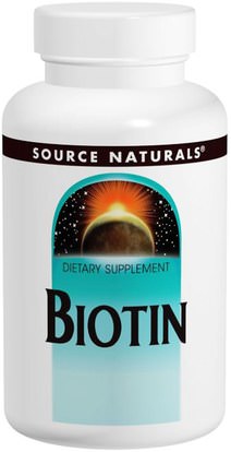 Source Naturals, Biotin, 600 mcg, 200 Tablets ,الفيتامينات، فيتامين ب، البيوتين