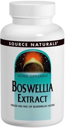 Source Naturals, Boswellia Extract, 100 Tablets ,الصحة، الالتهاب، بوزويليا