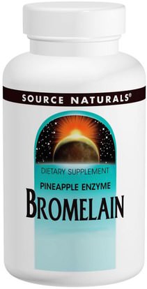 Source Naturals, Bromelain, 2,000 GDU/g, 500 mg, 60 Capsules ,المكملات الغذائية، الإنزيمات، بروميلين