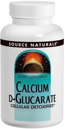Source Naturals, Calcium D-Glucarate, 500 mg, 120 Tablets ,والملاحق، والمعادن، والكالسيوم د غلوكاريت