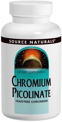 Source Naturals, Chromium Picolinate, 200 mcg, 240 Tablets ,المكملات الغذائية، المعادن، بيكولينات الكروم