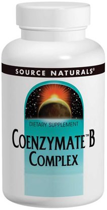 Source Naturals, Coenzymate B Complex, Peppermint Flavored Sublingual, 60 Tablets ,المكملات الغذائية، فيتامينات سونزيمات ب