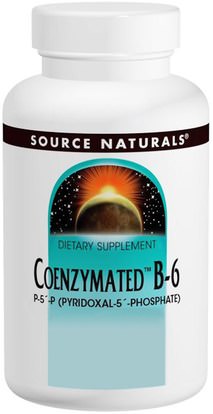 Source Naturals, Coenzymated B-6, 25 mg Sublingual, 120 Tablets ,المكملات الغذائية، فيتامينات سونزيمات ب
