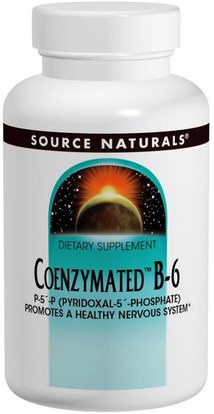 Source Naturals, Coenzymated B-6, 300 mg, 30 Tablets ,المكملات الغذائية، فيتامينات سونزيمات ب