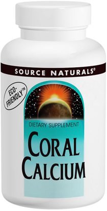 Source Naturals, Coral Calcium, 600 mg, 120 Capsules ,المكملات الغذائية، المعادن، الكالسيوم، الكالسيوم المرجانية