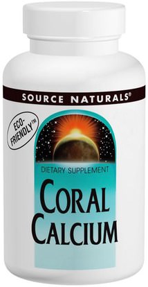 Source Naturals, Coral Calcium, 600 mg, 120 Tablets ,المكملات الغذائية، المعادن، الكالسيوم، الكالسيوم المرجانية