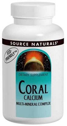 Source Naturals, Coral Calcium, Multi-Mineral Complex, 120 Tablets ,المكملات الغذائية، المعادن، الكالسيوم، الكالسيوم المرجانية