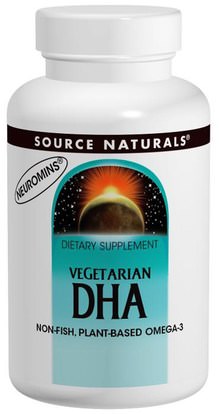 Source Naturals, DHA, Vegetarian, 200 mg, 30 Softgels ,المكملات الغذائية، إيفا أوميجا 3 6 9 (إيبا دا)، دا