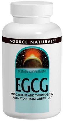 Source Naturals, EGCG, 350 mg, 60 Tablets ,الأعشاب، إغغ