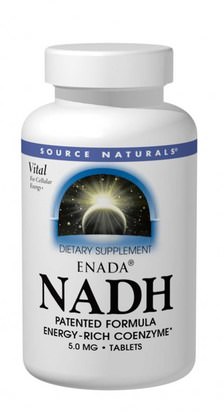 Source Naturals, ENADA NADH, 5.0 mg, 30 Tablets ,المكملات الغذائية، ناد