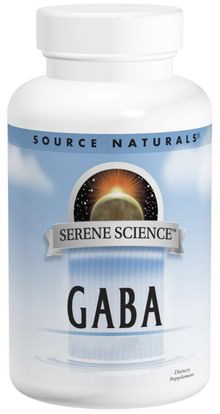 Source Naturals, GABA, 750 mg, 180 Capsules ,المكملات الغذائية، والأحماض الأمينية