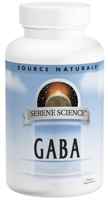 Source Naturals, GABA, 750 mg, 180 Tablets ,المكملات الغذائية، غابا (حمض غاما أمينوبوتيريك)