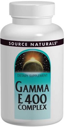 Source Naturals, Gamma E 400 Complex, 60 Softgels ,الفيتامينات، فيتامين e، فيتامين e توكوترينولز، فيتامين ه مختلطة توكوفيرولز