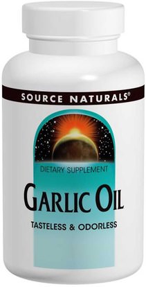 Source Naturals, Garlic Oil, 250 Softgels ,المكملات الغذائية، المضادات الحيوية، زيت الثوم