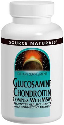 Source Naturals, Glucosamine Chondroitin Complex with MSM, 120 Tablets ,المكملات الغذائية، شوندروتن الجلوكوزامين