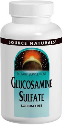 Source Naturals, Glucosamine Sulfate, 500 mg, 60 Capsules ,المكملات الغذائية، كبريتات الجلوكوزامين
