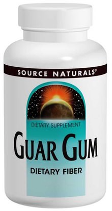 Source Naturals, Guar Gum, 16 oz (453.6 g) ,المكملات الغذائية، الألياف، صمغ الغوار