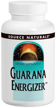 Source Naturals, Guarana Energizer, 900 mg, 60 Tablets ,والصحة، والطاقة