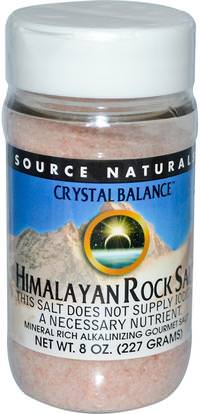 Source Naturals, Himalayan Rock Salt, 8 oz (227 g) ,الصحة، ف التوازن القلوية، الغذاء، التوابل و التوابل، الملح الملح الطبيعي