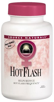 Source Naturals, Hot Flash, 180 Tablets ,والصحة، والنساء، كوهوش السوداء، وانقطاع الطمث كوهوش السوداء