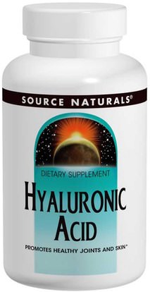 Source Naturals, Hyaluronic Acid, 100 mg, 30 Tablets ,الجمال، مكافحة الشيخوخة، حمض الهيالورونيك