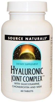 Source Naturals, Hyaluronic Joint Complex, 60 Tablets ,الصحة، نساء، هيالورونيك