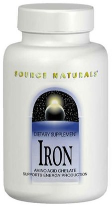 Source Naturals, Iron, 25 mg, 250 Tablets ,المكملات الغذائية، والمعادن، والحديد