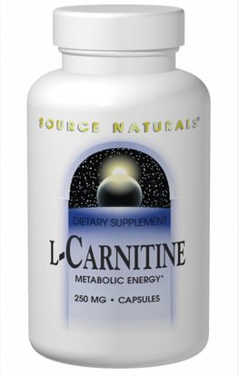 Source Naturals, L-Carnitine, 250 mg, 120 Capsules ,المكملات الغذائية، والأحماض الأمينية، ل كارنيتين