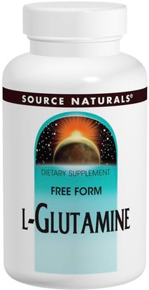 Source Naturals, L-Glutamine, 500 mg, 100 Tablets ,والمكملات، والأحماض الأمينية، ل الجلوتامين، وأقراص الجلوتامين ل