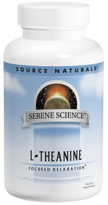 Source Naturals, L-Theanine, 200 mg, 60 Capsules ,المكملات الغذائية، والأحماض الأمينية، ل الثيانين