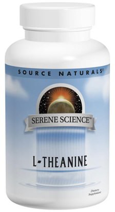 Source Naturals, L-Theanine, 200 mg, 60 Tablets ,المكملات الغذائية، والأحماض الأمينية، ل الثيانين