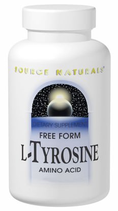 Source Naturals, L-Tyrosine, Free-Form Powder, 3.53 oz (100 g) ,المكملات الغذائية، والأحماض الأمينية، لتر التيروزين