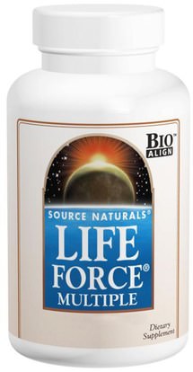 Source Naturals, Life Force Multiple, 120 Capsules ,الفيتامينات، الفيتامينات، قوة الحياة