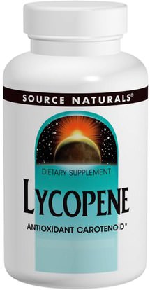 Source Naturals, Lycopene, 15 mg, 60 Softgels ,المكملات الغذائية، مضادات الأكسدة، الليكوبين