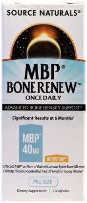 Source Naturals, MBP Bone Renew, Once Daily, 30 Capsules ,الصحة، العظام، هشاشة العظام