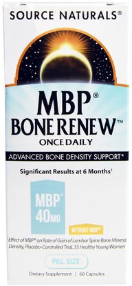 Source Naturals, MBP Bone Renew, Once Daily, 60 Capsules ,الصحة، العظام، هشاشة العظام