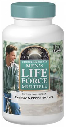Source Naturals, Mens Life Force Multiple, 180 Tablets ,الفيتامينات، الرجال الفيتامينات، قوة الحياة