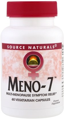Source Naturals, Meno-7, 60 Veggie Capsules ,الصحة، المرأة