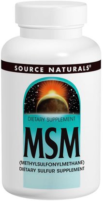 Source Naturals, MSM, 1000 mg, 120 Tablets ,الصحة، التهاب المفاصل