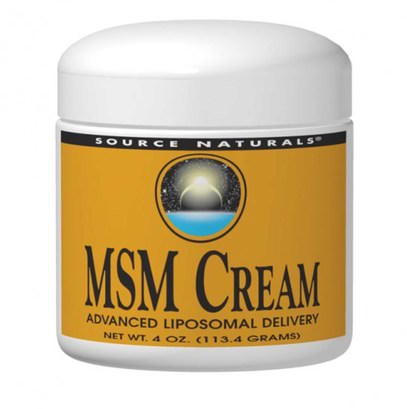 Source Naturals, MSM Cream, 4 oz (113.4 g) ,الصحة، التهاب المفاصل