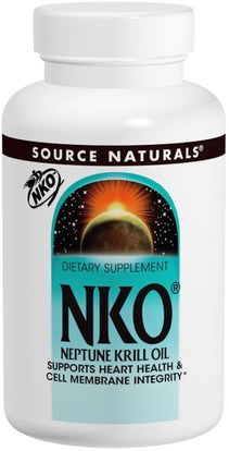 Source Naturals, NKO, Neptune Krill Oil, 500 mg, 60 Softgels ,المكملات الغذائية، إيفا أوميجا 3 6 9 (إيبا دا)، زيت الكريل، زيت الكريل نبتون، الصحة، ما قبل الحيض