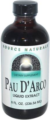 Source Naturals, Pau DArco, 8 fl oz (236.56 ml) ,الأعشاب، بو، داركو